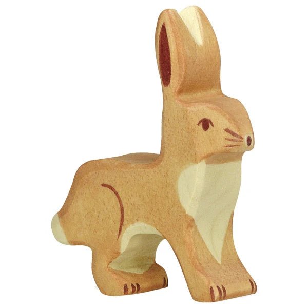 Holztiger Wooden Figure - Rabbit, Standing - wood Wooden Figures for open-ended play - Title: Default Title