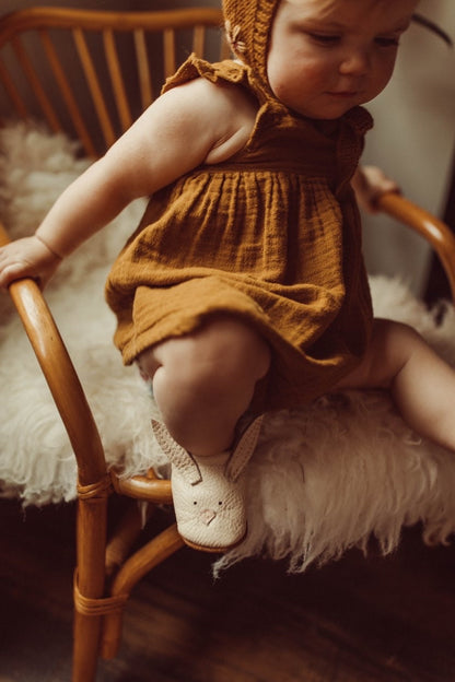 Pink Bunnies // Cute Critters Leather Shoes Baby and Toddler Bunny