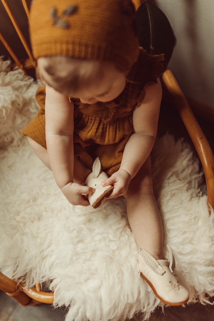 Oat Bunnies // Cute Critters Leather Shoes Baby and Toddler Bunny