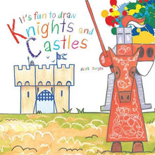 Illustrated book cover with a knight and castle, colorful text, and Mark Borgan's name.