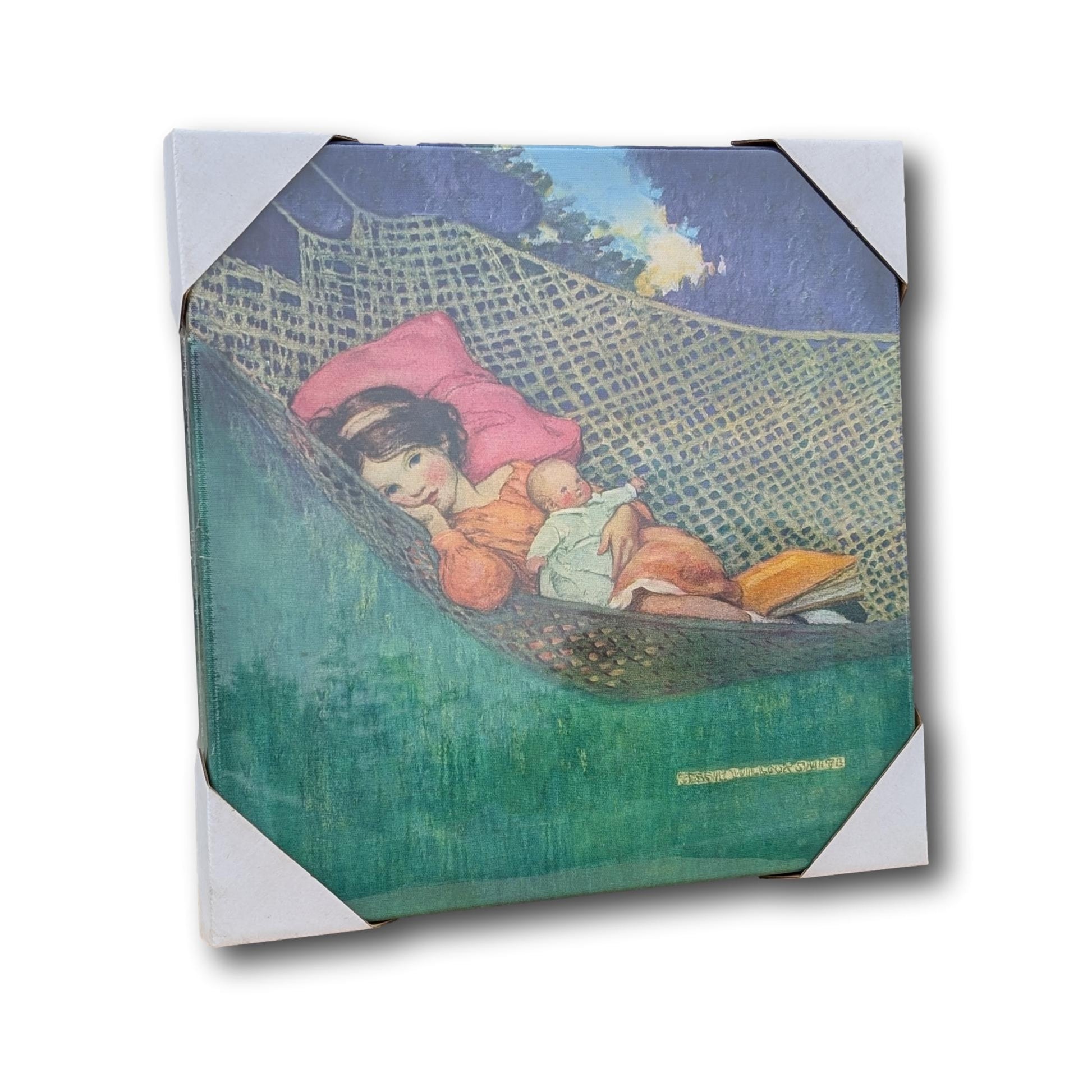 Jessie willcox smith painting girl in hammock