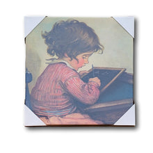 Jessie Willcox Smith Stretched Canvas - Girl with Slate