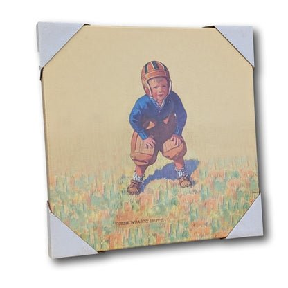 Jessie Willcox Smith Painting  on stretched canvas - gridiron hopeful football player