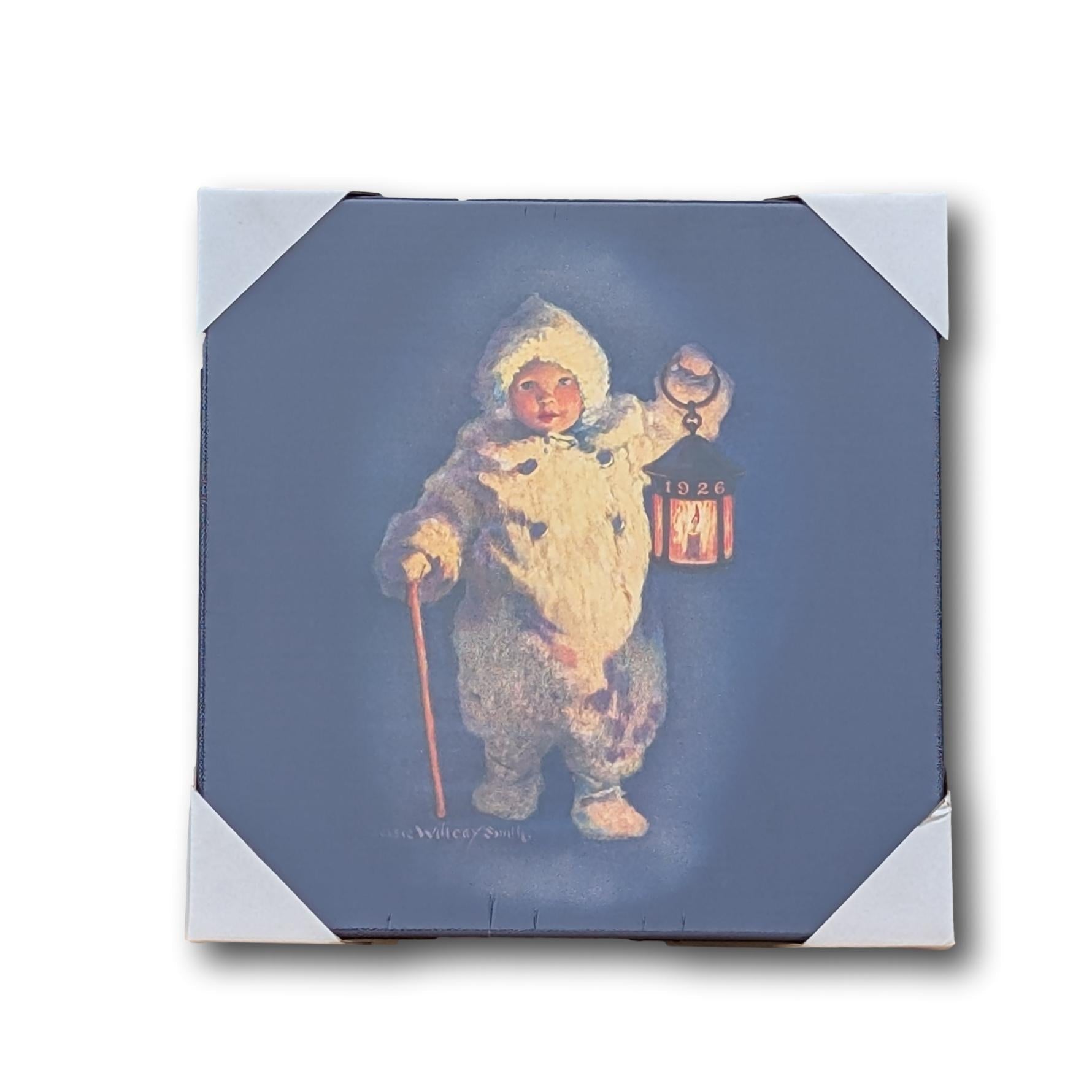 Jessie Willcox Smith stretched canvas child with lantern front