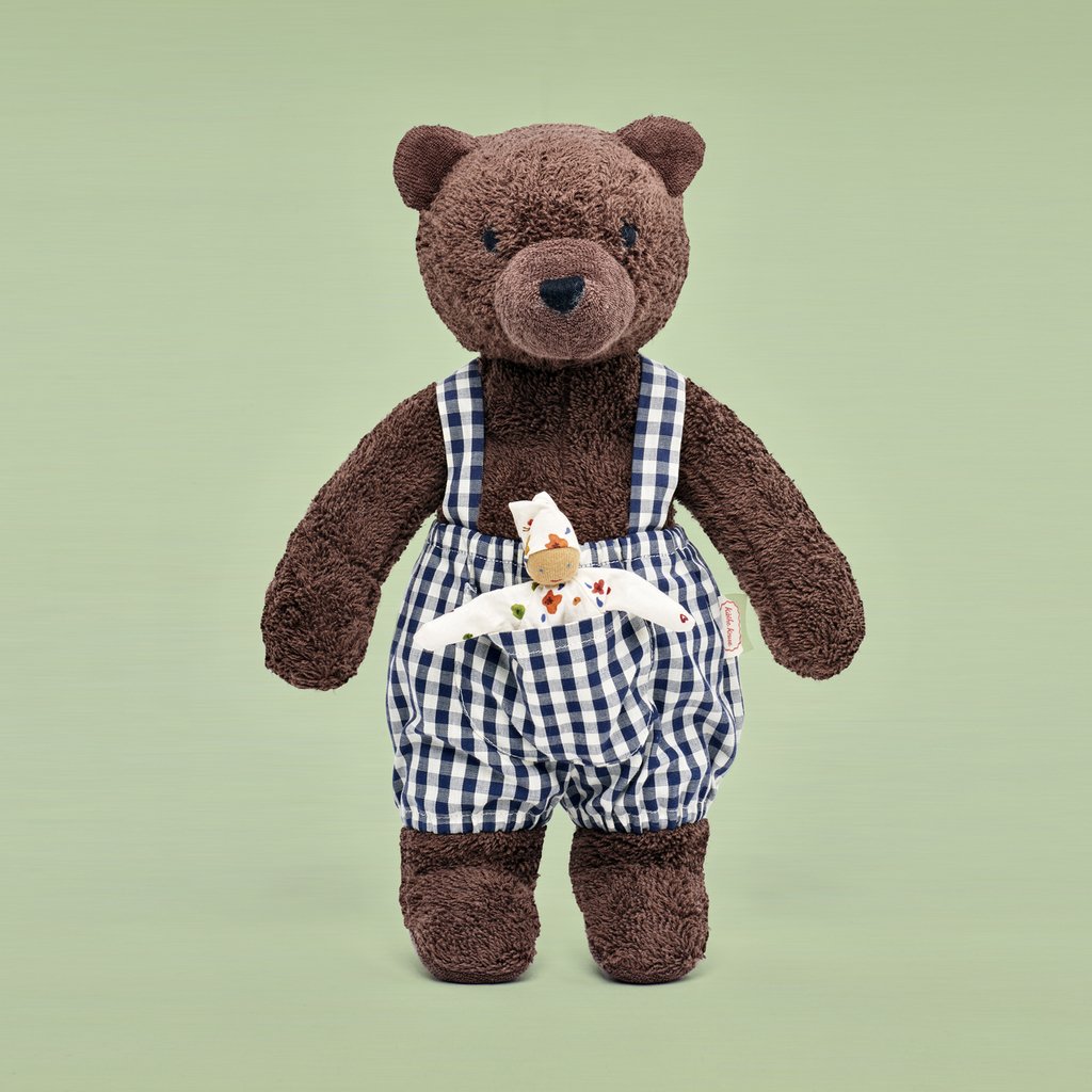 Kathe Kruse Cotton Bear "Bella" Standing (14") - cotton Stuffed Animals for open-ended play - Title: Default Title