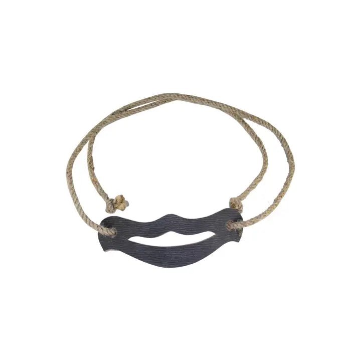 Leather Sword Holder on Hemp Rope - wood, hemp, leather Wooden Toys for open-ended play - Title: Default Title