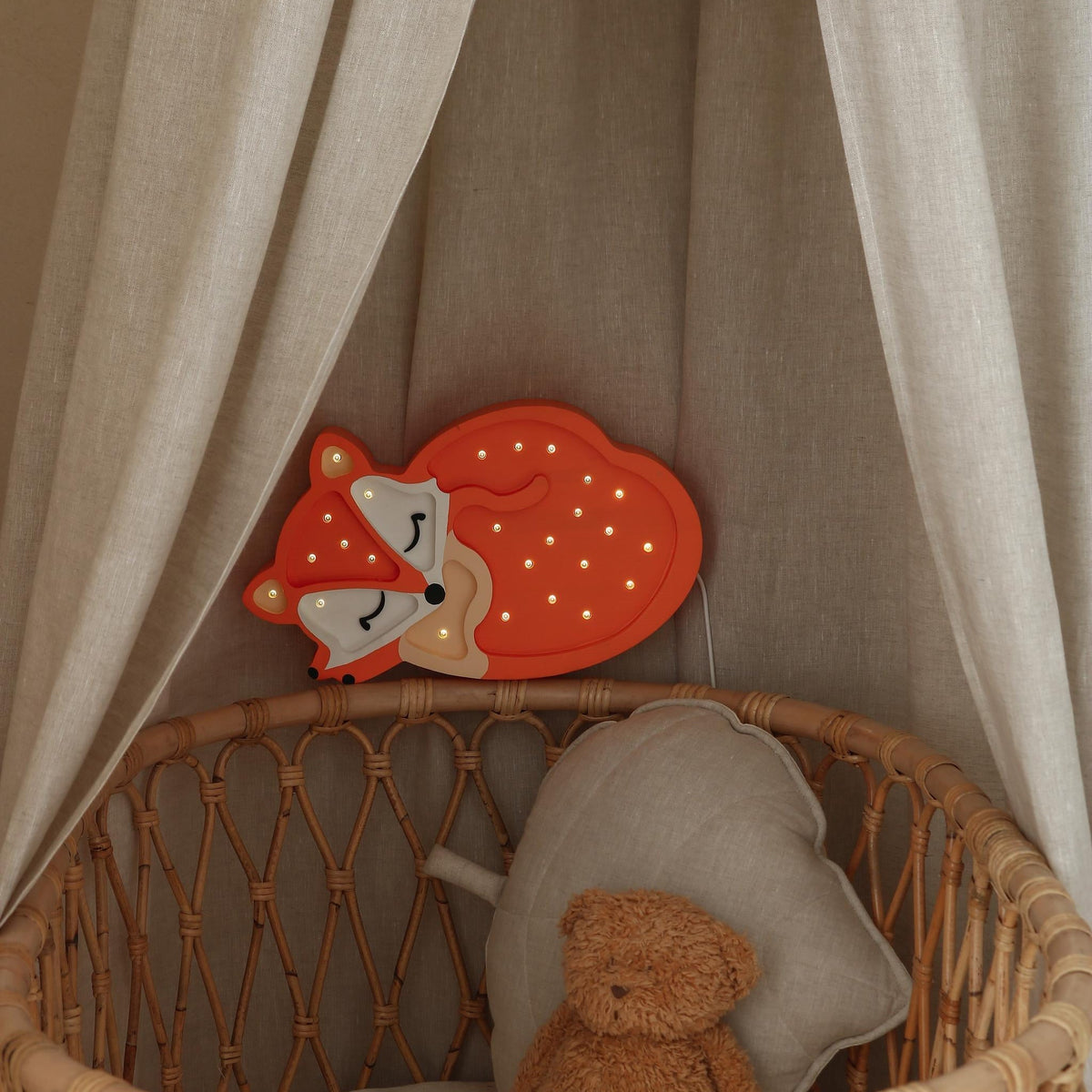 Little Lights Baby Fox Lamp