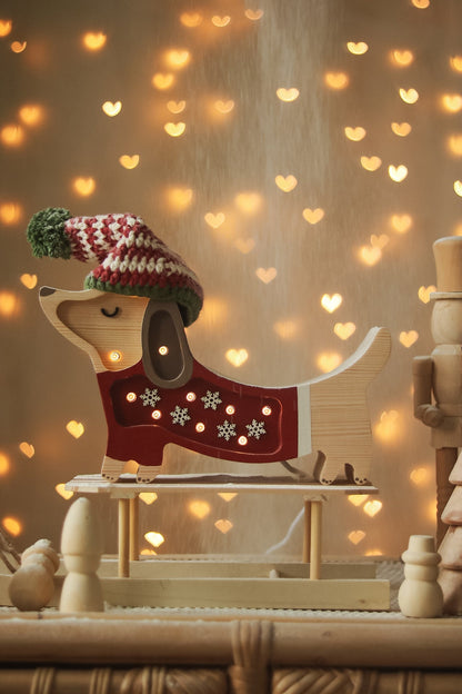 Little Lights Mini Holiday Puppy Lamp ~ Limited Edition