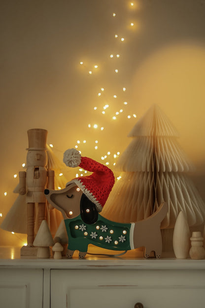 Little Lights Mini Holiday Puppy Lamp ~ Limited Edition