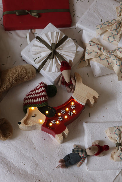 Little Lights Mini Holiday Puppy Lamp ~ Limited Edition