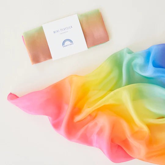 Mini Playsilk in Rainbow