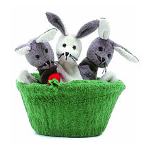 Mix Bunny Hand Puppet in basket with carrot