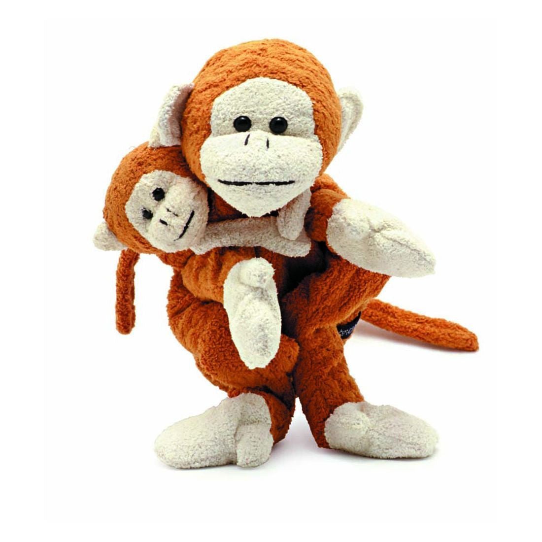 Jacky Monkey Hand Puppet with baby monkey