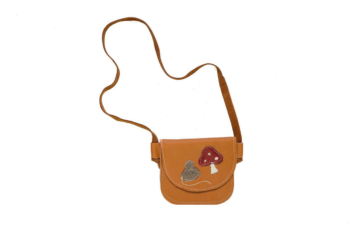Mouse & Mushroom Leather PURSE Toddler & Kids