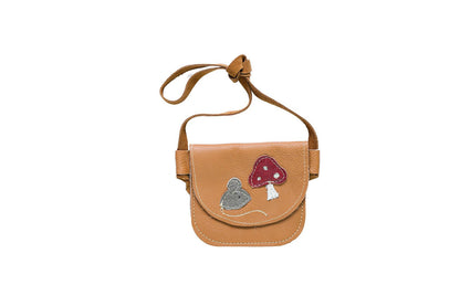Mouse & Mushroom Leather PURSE Toddler & Kids
