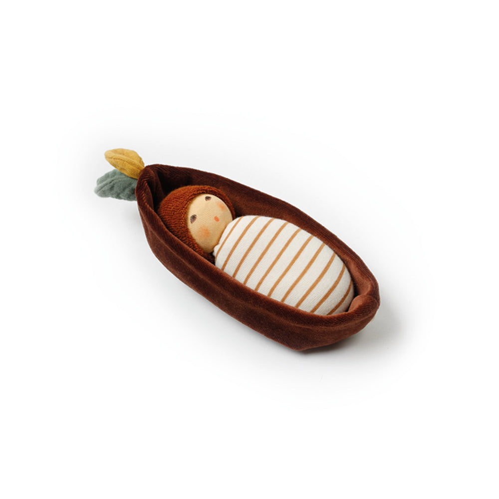 Nanchen Acorn Baby Doll - cotton, wool, natural Dolls for open-ended play - Title: Default Title
