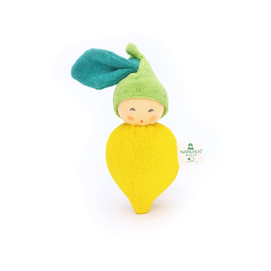 Nanchen Lemon Rattle Doll - cotton, wool Dolls for open-ended play - Title: Default Title