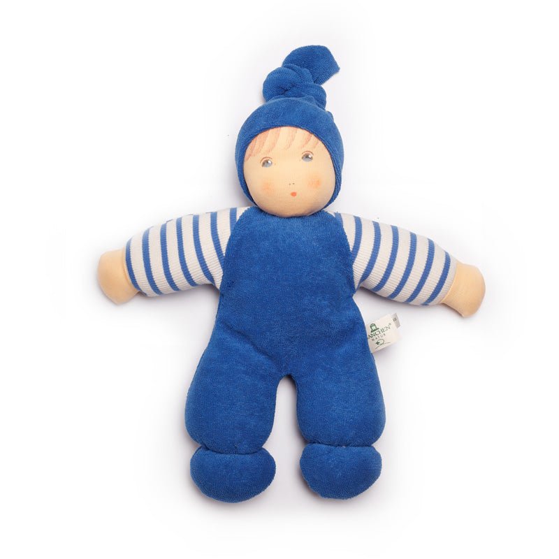 
                  
                    Nanchen "My Darling" (Mein Schatz) Cotton Doll - cotton, wool, natural Dolls for open-ended play - Color: purple
                  
                