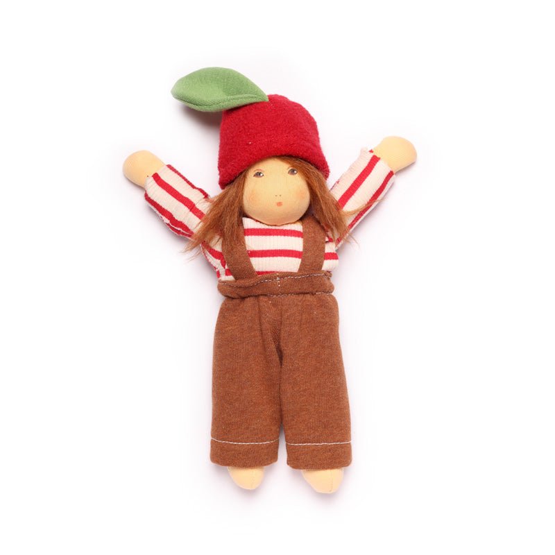 Nanchen Organic Apple Child Doll - Anna - cotton, wool Dolls for open-ended play - Title: Default Title