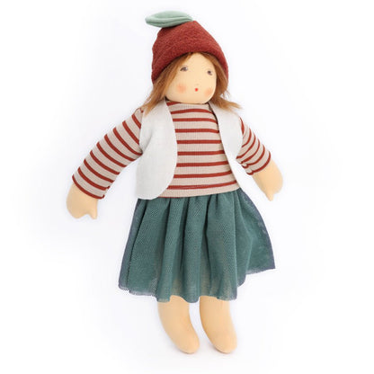 Nanchen Organic Cotton Chestnut Child Doll - Karlotta (15") - cotton, wool Dolls for open-ended play - Title: Default Title