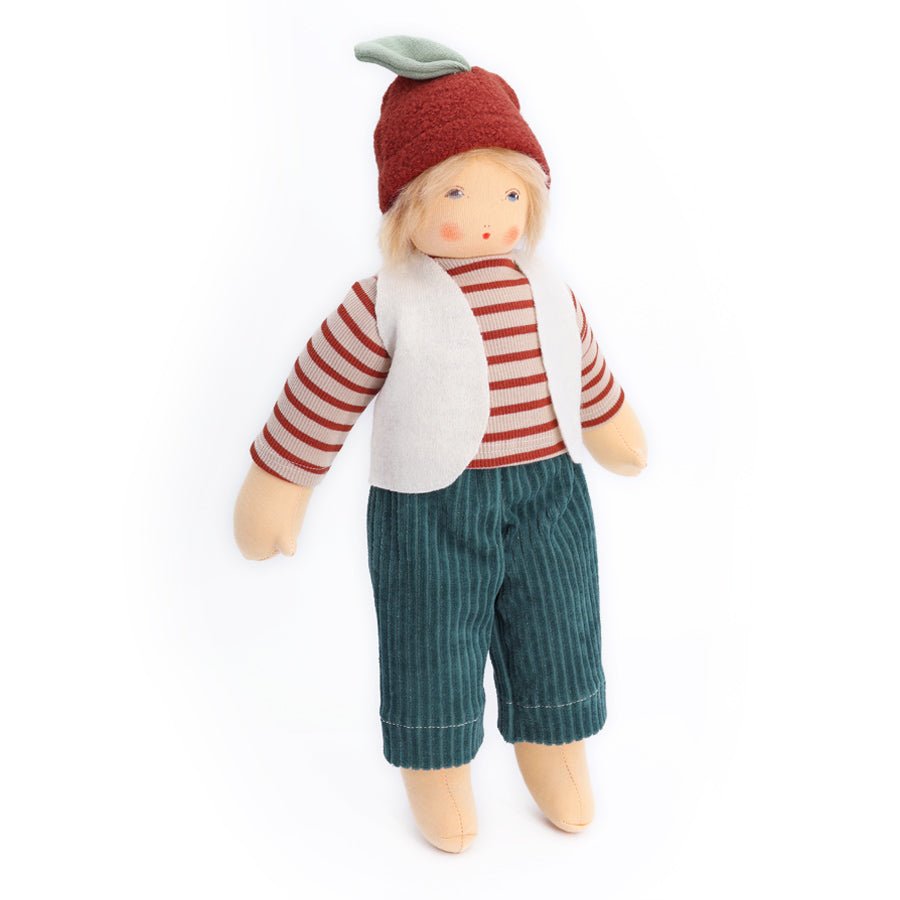 Nanchen Organic Cotton Chestnut Child Doll - Paul (15") - cotton, wool Dolls for open-ended play - Title: Default Title