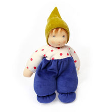 Nanchen "Tüpfchen" (Dot) Organic Cotton Doll - Blue - cotton, wool, natural Dolls for open-ended play - Title: Default Title