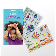 Snails Tattoos packaging with temporary tattoos on a white background