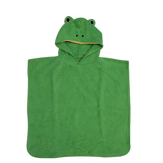 Organic Cotton Bath Poncho - Frog - cotton Bath Toys for open-ended play - Title: Default Title