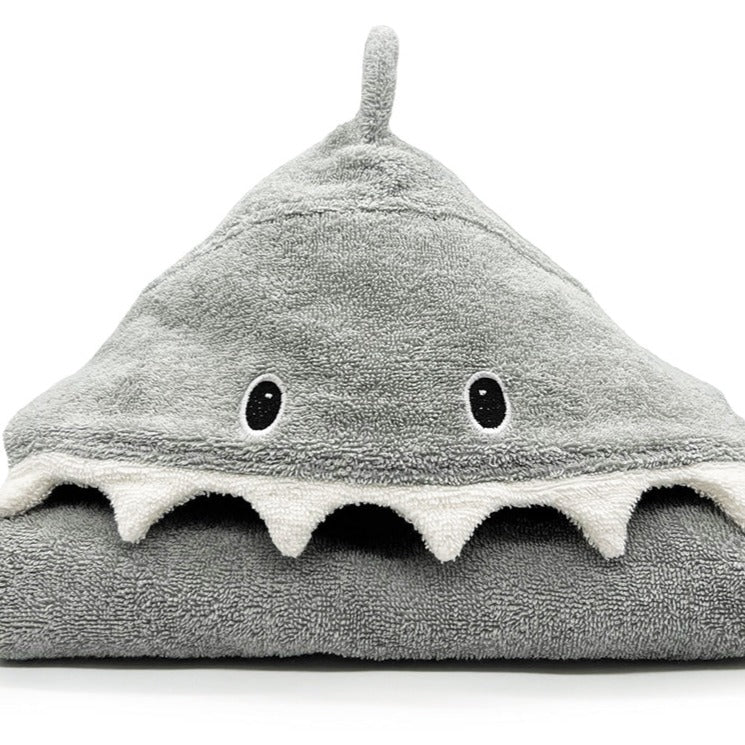 Organic Cotton Bath Poncho - Shark - cotton Bath Toys for open-ended play - Title: Default Title