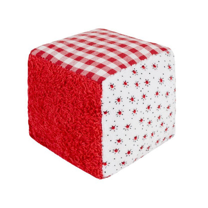 Organic Cotton Rattle Block (Vegan)