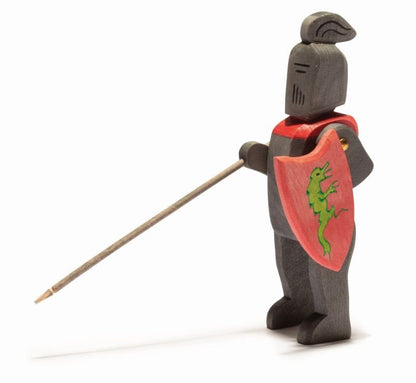 Oshteimer Wooden Black Knight - wood, natural Wooden Figures for open-ended play - Title: Default Title