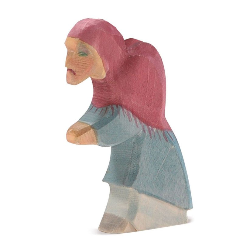 Oshteimer Wooden Witch Figure - wood, natural Wooden Figures for open-ended play - Title: Default Title