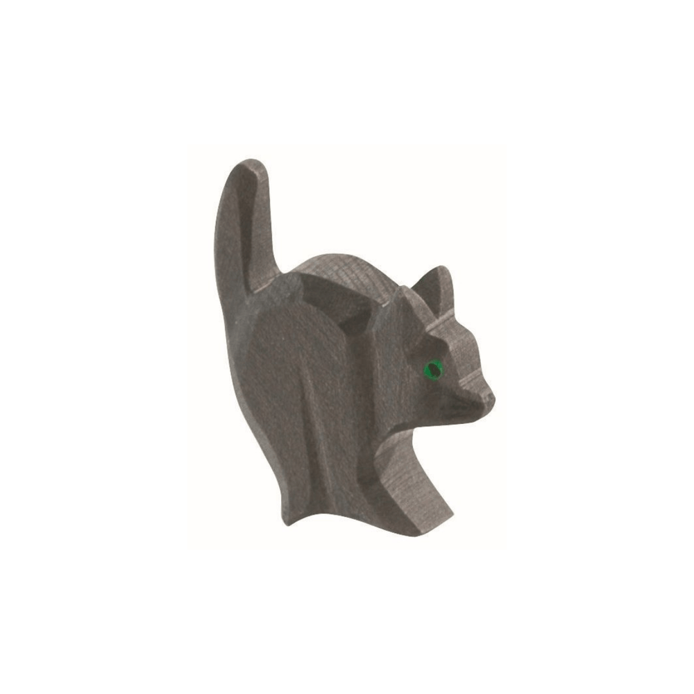 Ostheimer Cat for Witch - wood, natural Wooden Figures for open-ended play - Title: Default Title