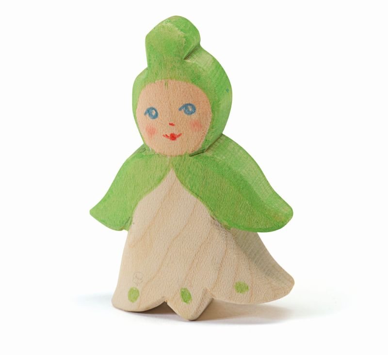Ostheimer Flower Child: Snowflake - wood, natural Wooden Figures for open-ended play - Title: Default Title