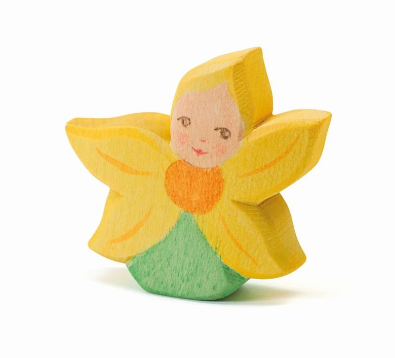 Ostheimer Flower Child: Sunflower - wood, natural Wooden Figures for open-ended play - Title: Default Title