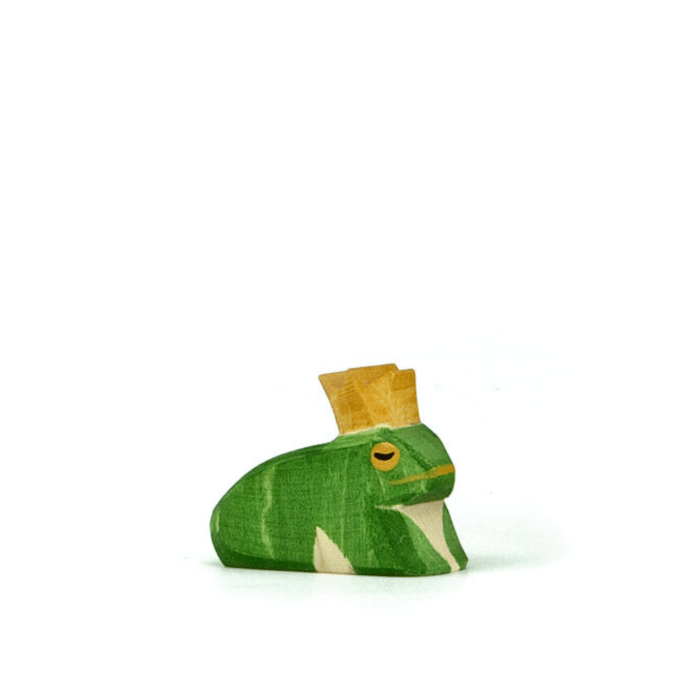 Ostheimer Frog King - wood, natural Wooden Figures for open-ended play - Title: Default Title