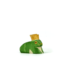 Ostheimer Frog King - wood, natural Wooden Figures for open-ended play - Title: Default Title