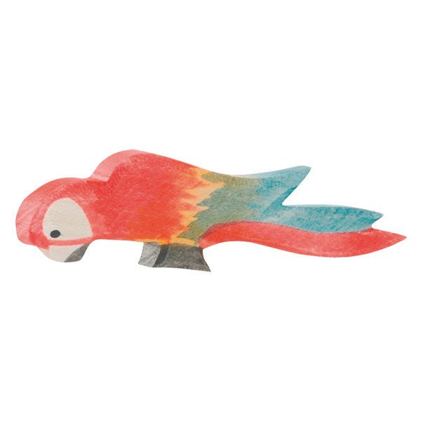 Ostheimer Parrot Multicolor - wood, natural Wooden Figures for open-ended play - Title: Default Title