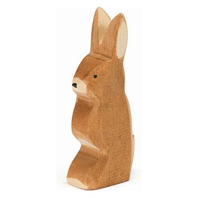Ostheimer Rabbit Ears Up - wood, natural Wooden Figures for open-ended play - Title: Default Title