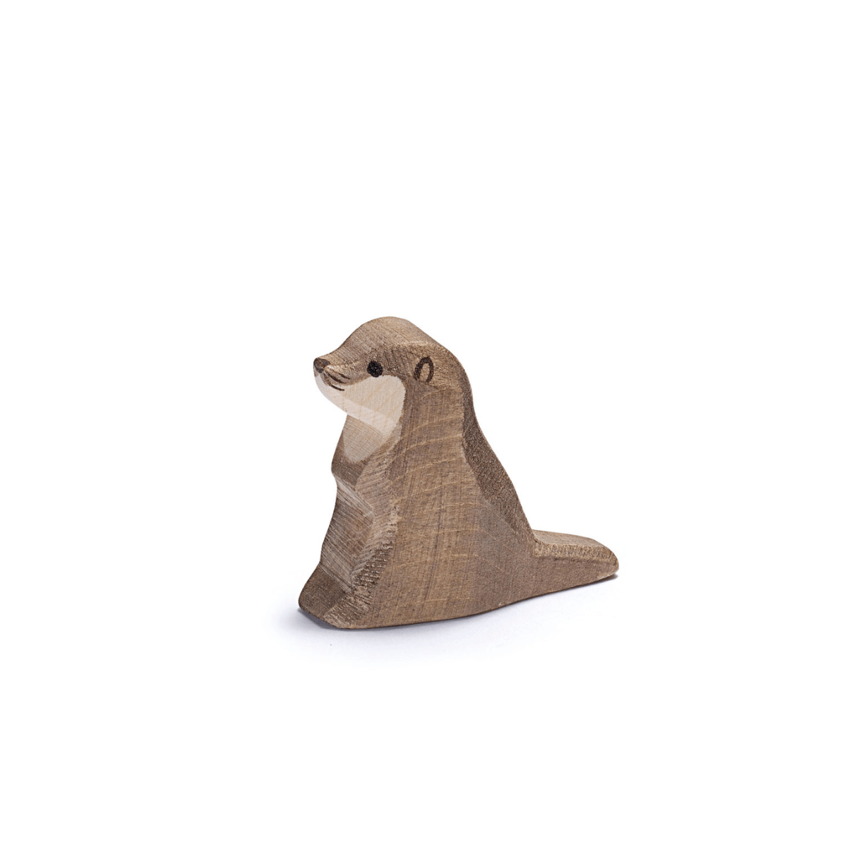 Ostheimer Sea Otter Small - wood, natural Wooden Figures for open-ended play - Title: Default Title