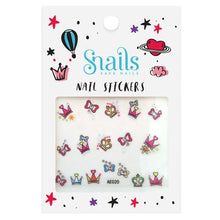 Snails brand nail stickers in Perfect Princess featuring crowns and bows