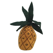 Felted pineapple on a white background