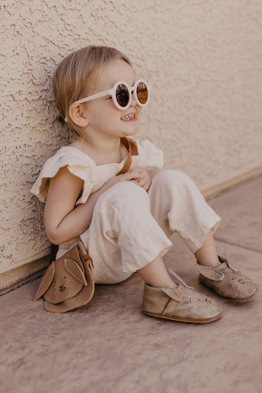 Pink Bunnies // Cute Critters Leather Shoes Baby and Toddler Bunny