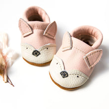 Pink Fox // Cute Critters Leather Shoes Baby and Toddler Bunny