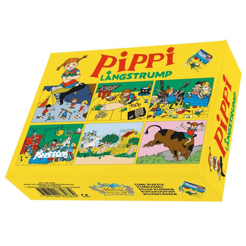 Pippi Longstocking Wooden Block Puzzle (12 pcs) - wood Games for open-ended play - Title: Default Title
