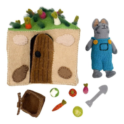 Rowan the Rabbit Felt Play Set by Farmette & Friends