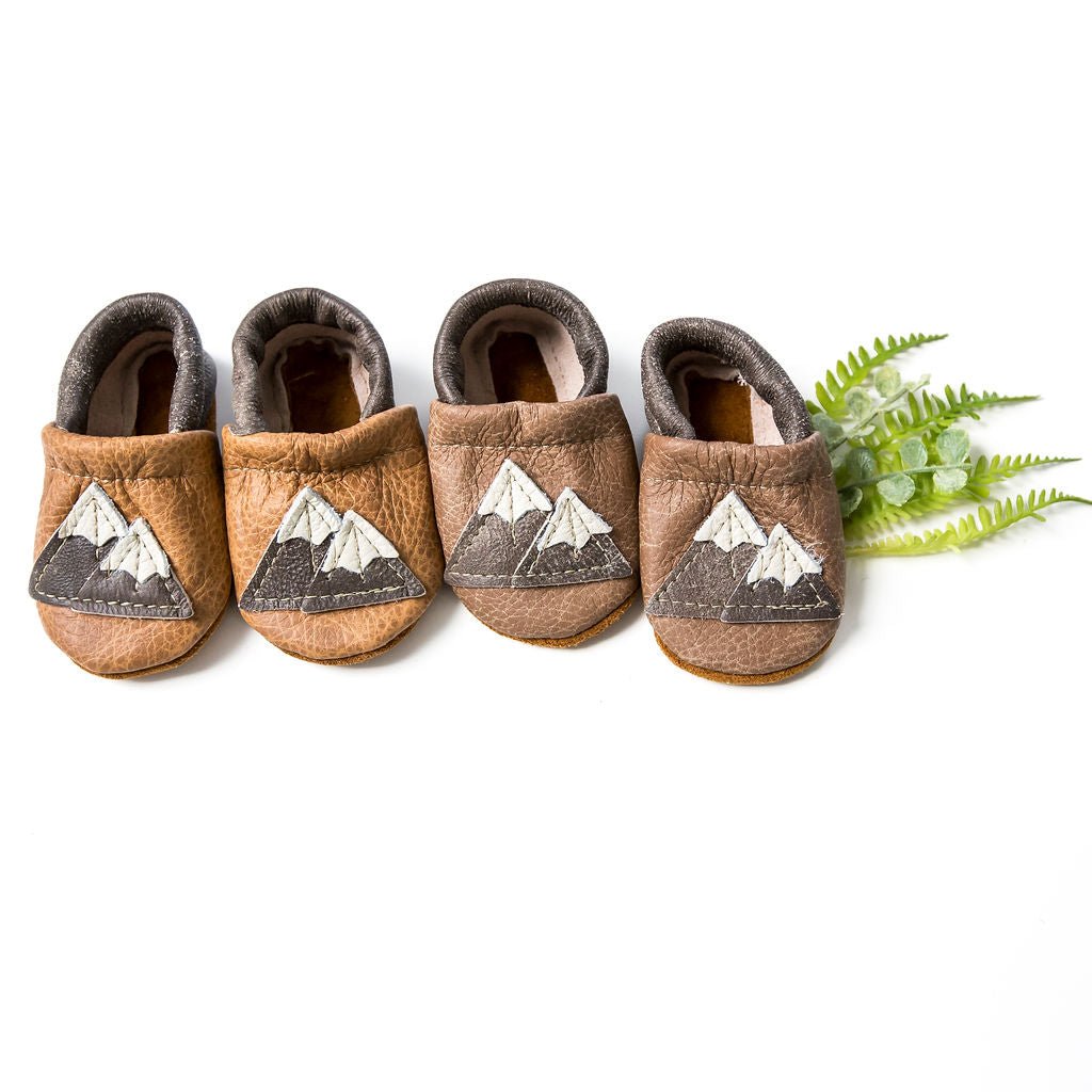 Sahara & Chai Mountains Leather Shoes with Designs