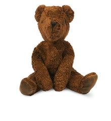 Brown Senger teddy bear on a white background