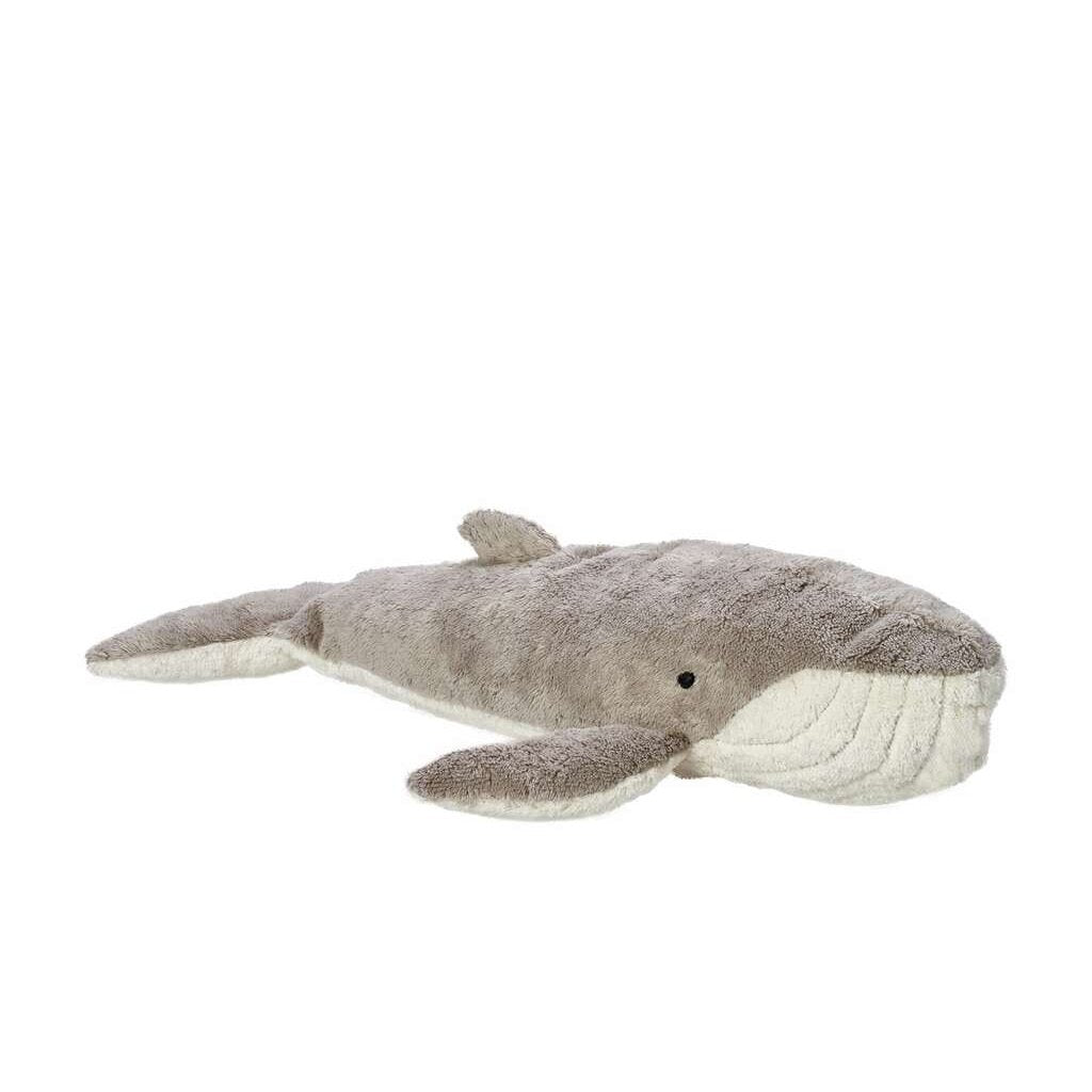 Senger Organic Cotton Cuddly Animal Whale, Large - cotton Stuffed Animals for open-ended play - Title: Default Title