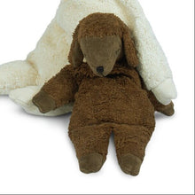 Senger Organic Cotton Sheep with Cherry Pits for Warming (Brown) - cotton, wool, natural Stuffed Animals for open-ended pl...